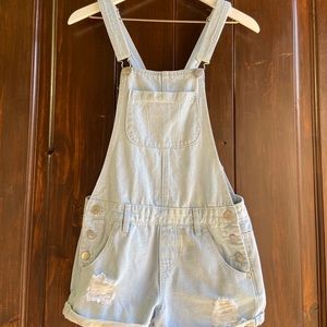 Jean Overall Shorts / Size 0